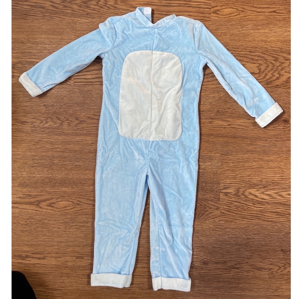 Bluey Costume Toddler 2T Blue Excellent Character Plush Spotted Jumpsuit